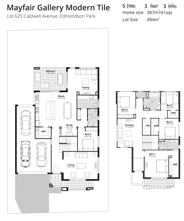 Floorplan of Homely house listing, Lot 625 Caldwell Avenues, Edmondson Park NSW 2174