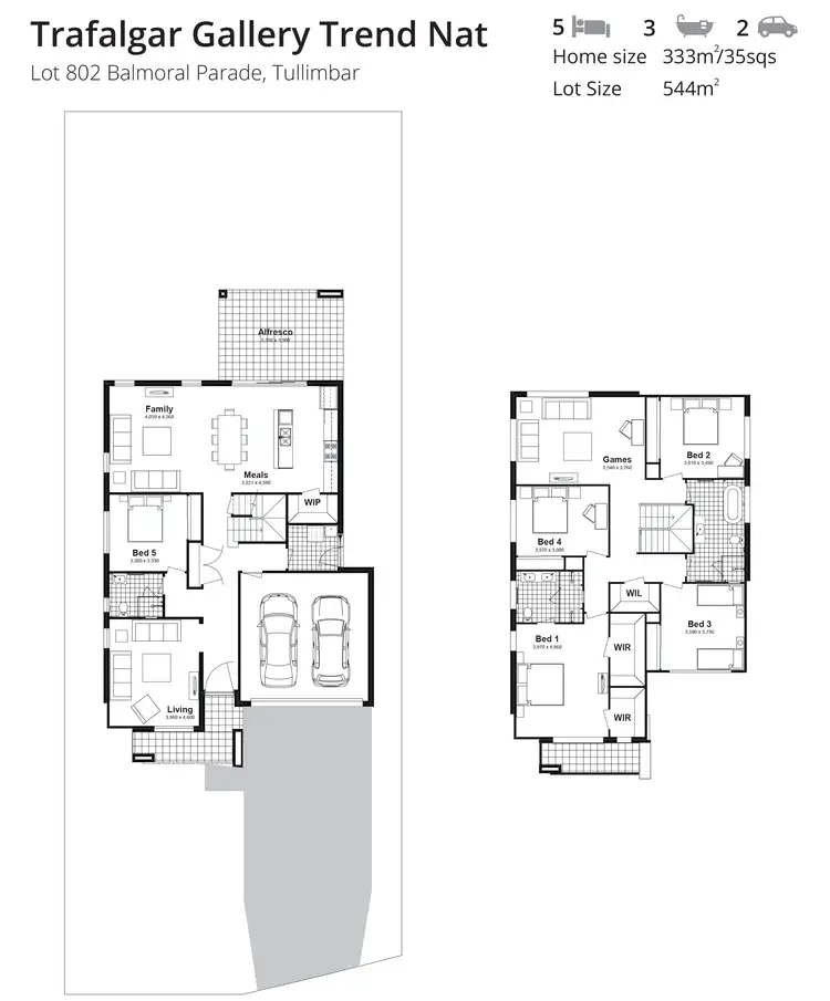 Floorplan of Homely house listing, Lot 802 Balmoral Parade, Tullimbar NSW 2527