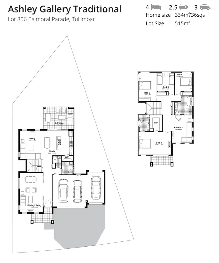 Floorplan of Homely house listing, Lot 806 Balmoral Parade, Tullimbar NSW 2527