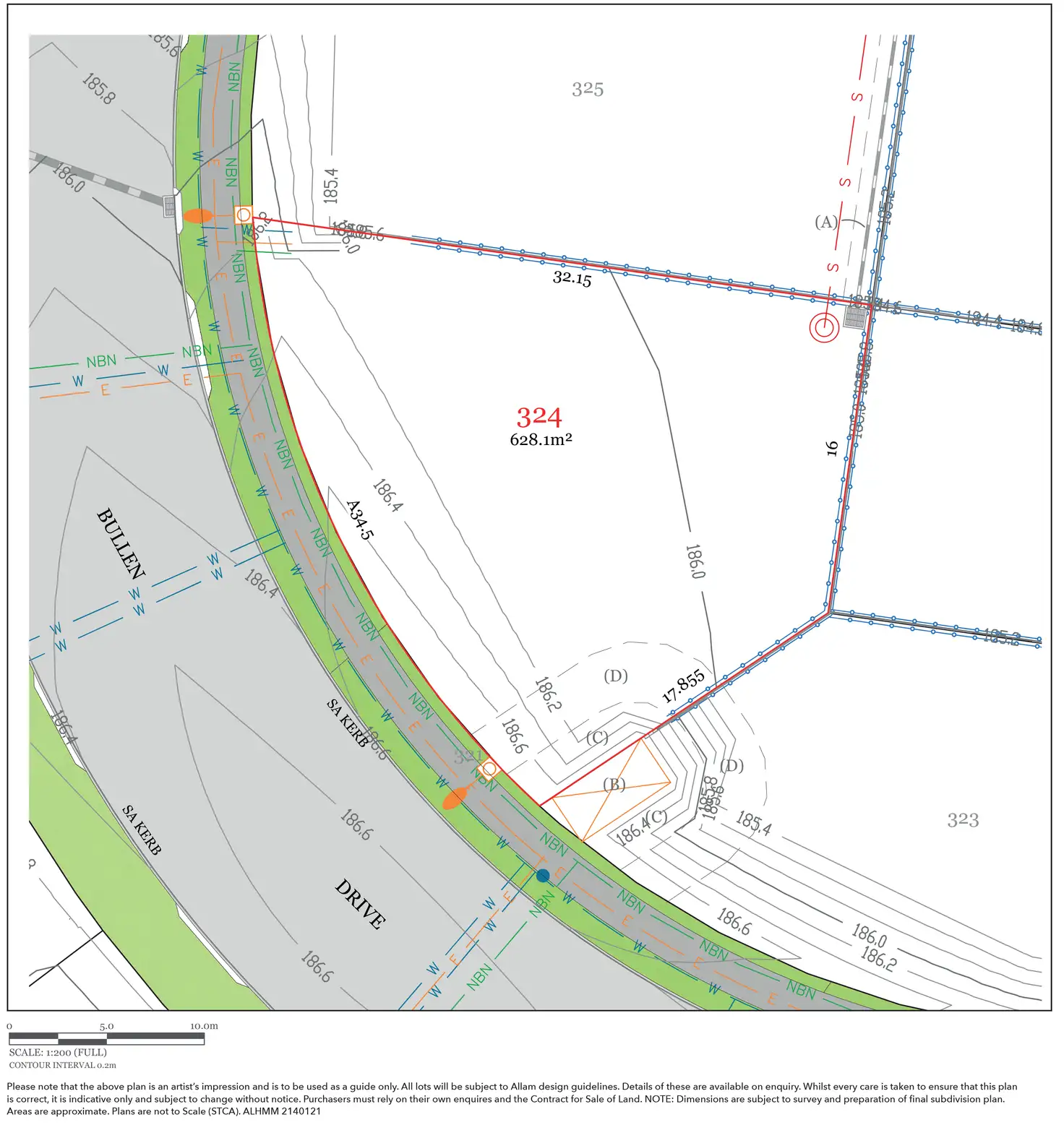 Floorplan of Homely land listing, LOT 324, Lot 324 Bullen Drive, Silverdale NSW 2752