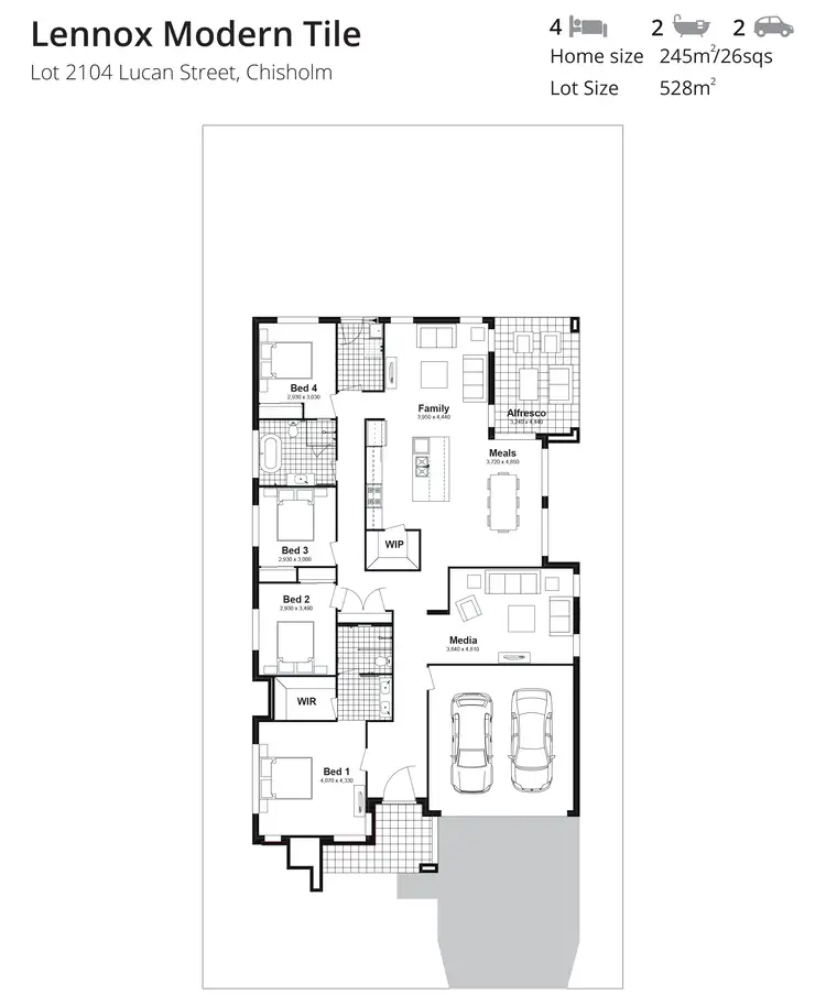 Floorplan of Homely house listing, Lot 2104 Lucan Street, Chisholm NSW 2322