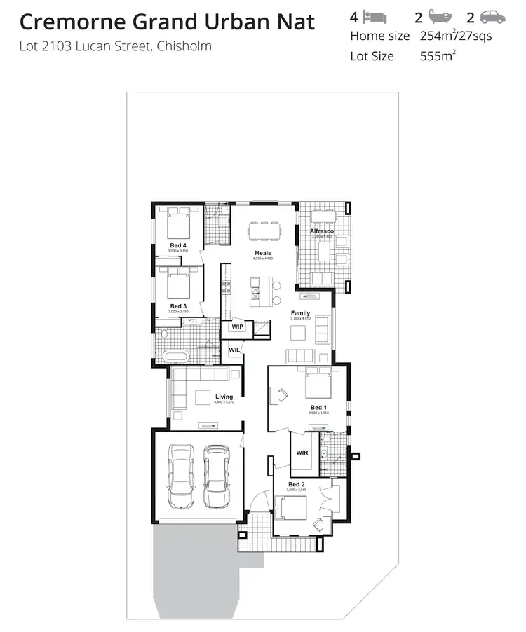 Floorplan of Homely house listing, Lot 2103 Lucan Street, Chisholm NSW 2322