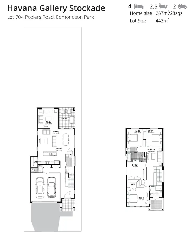 Floorplan of Homely house listing, Lot 704 Poziers Road, Edmondson Park NSW 2174