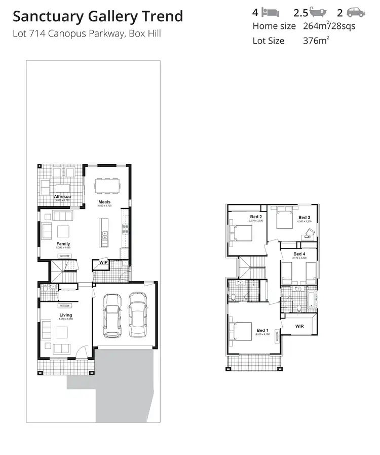 Floorplan of Homely house listing, Lot 714 Canopus Parkway, Box Hill NSW 2765