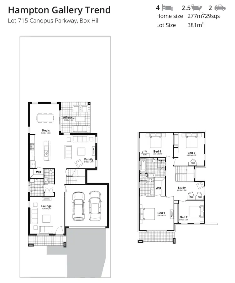 Floorplan of Homely house listing, Lot 715 Canopus Parkway, Box Hill NSW 2765