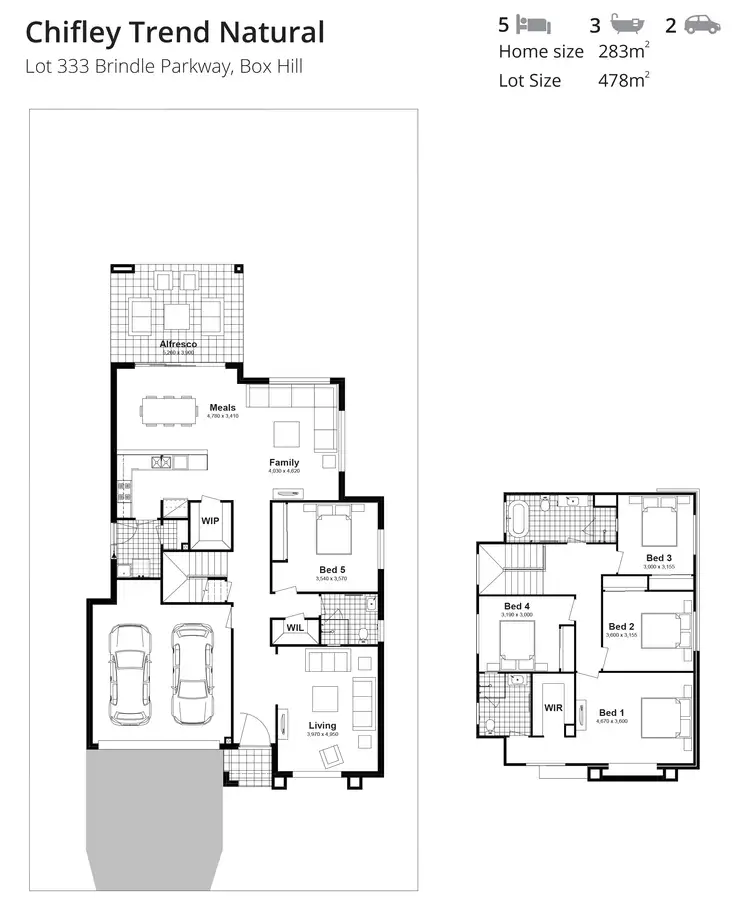 Floorplan of Homely house listing, Lot 333 Brindle Parkway, Box Hill NSW 2765