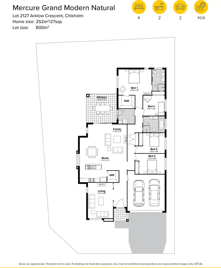 Floorplan of Homely house listing, Lot 2127 Arklow Crescent, Chisholm NSW 2322