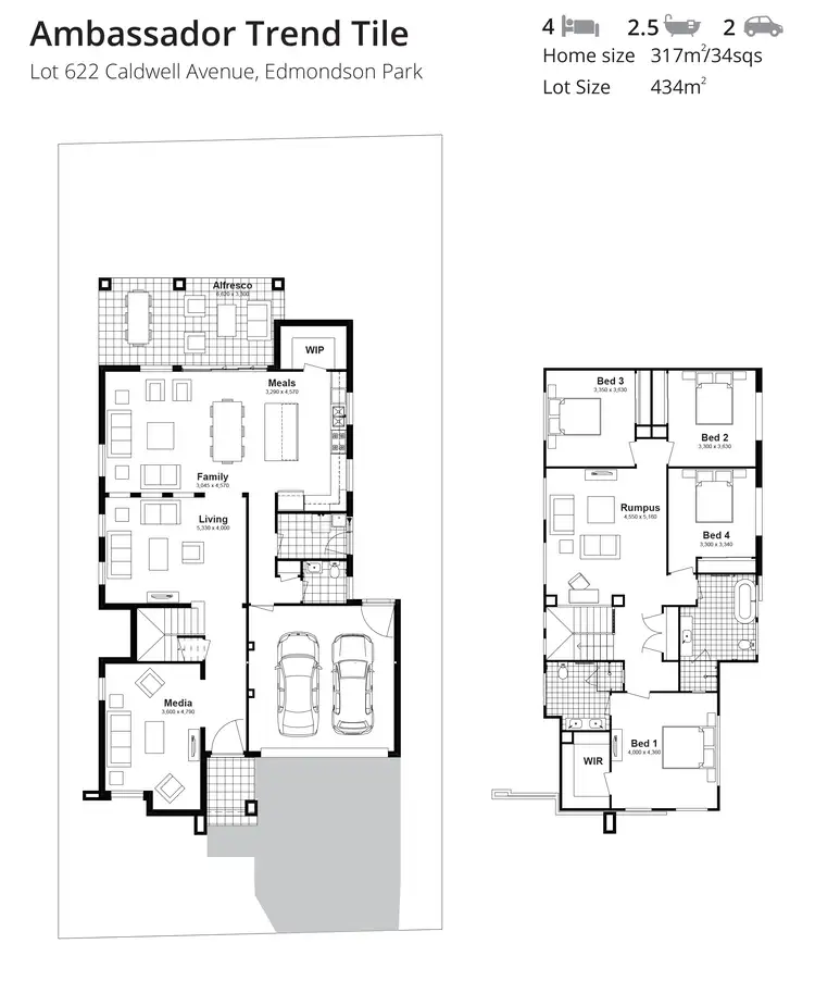 Floorplan of Homely house listing, Lot 622 Caldwell Avenue, Edmondson Park NSW 2174