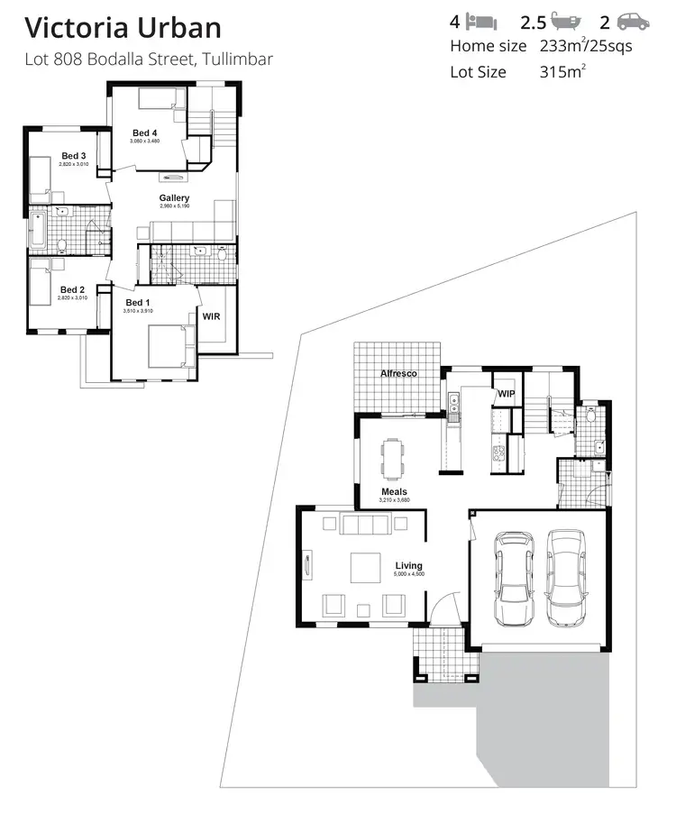 Floorplan of Homely house listing, Lot 808 Bodalla Street, Tullimbar NSW 2527