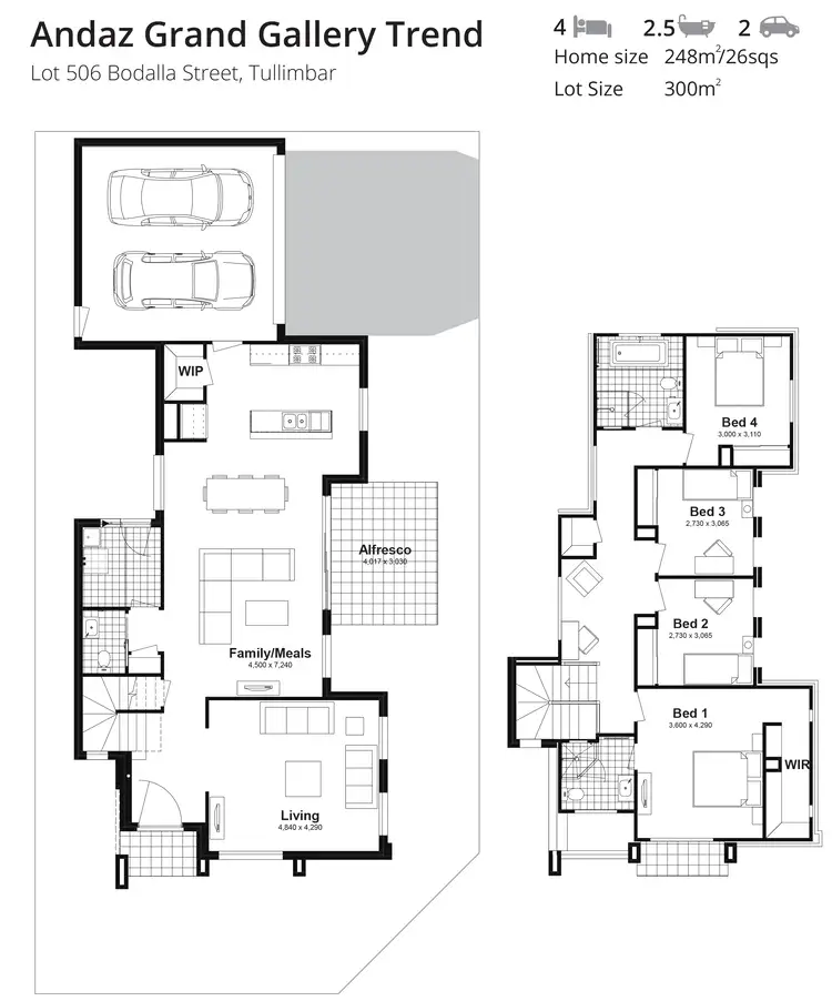 Floorplan of Homely house listing, Lot 506 Bodalla Street, Tullimbar NSW 2527