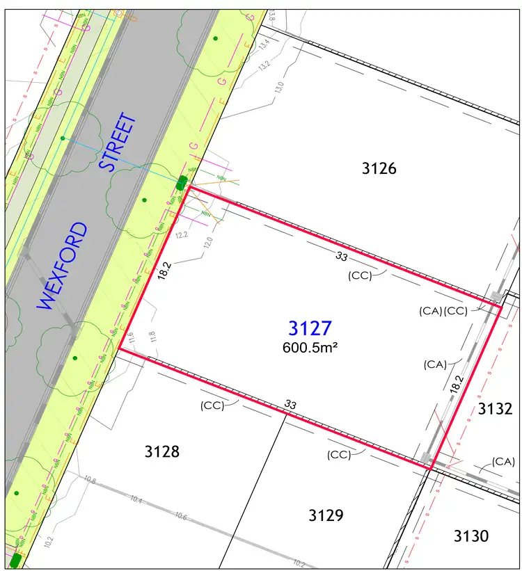 Floorplan of Homely land listing, LOT 3127, Lot 3127 Wexford Street, Chisholm NSW 2322
