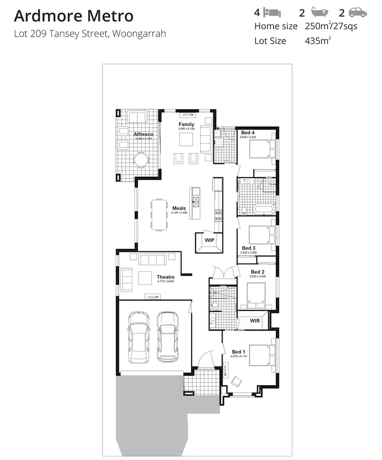 Floorplan of Homely house listing, Lot 209 Tansy Street, Woongarrah NSW 2259