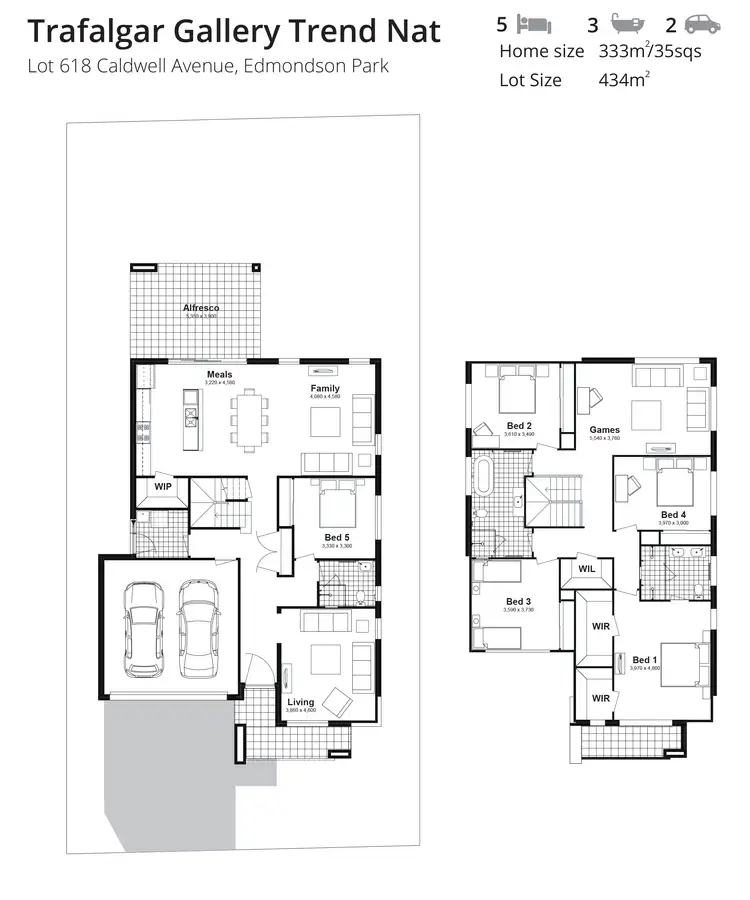 Floorplan of Homely house listing, Lot 618 Caldwell Avenue, Edmondson Park NSW 2174
