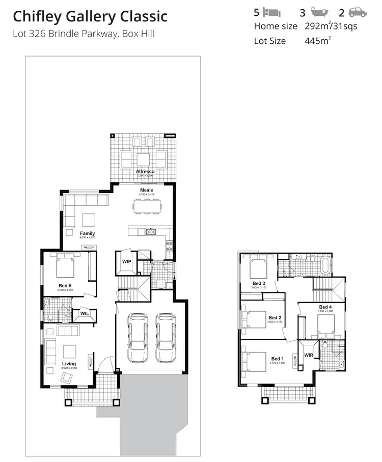 Floorplan of Homely house listing, Lot 326 Brindle Parkway, Box Hill NSW 2765