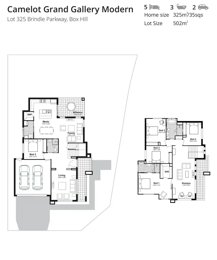 Floorplan of Homely house listing, Lot 325 Clydesdale Street, Box Hill NSW 2765