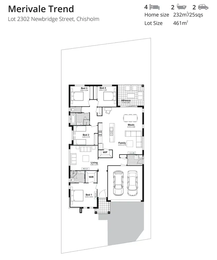 Floorplan of Homely house listing, Lot 2302 Newbridge Street, Chisholm NSW 2322