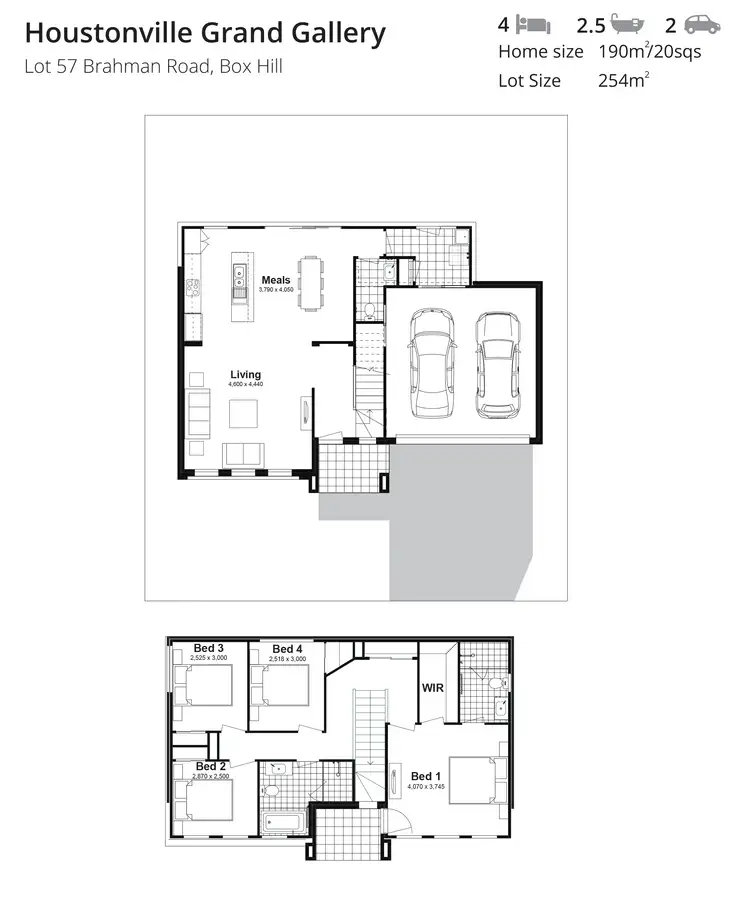 Floorplan of Homely house listing, Lot 57 Brahman Road, Box Hill NSW 2765