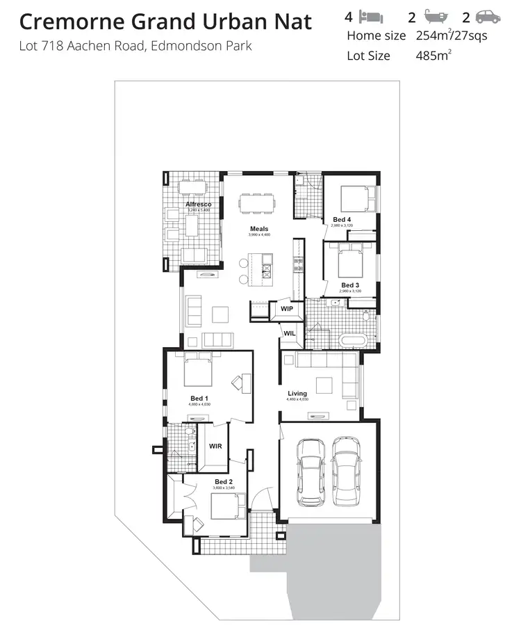 Floorplan of Homely house listing, Lot 718 Aachen Road, Edmondson Park NSW 2174