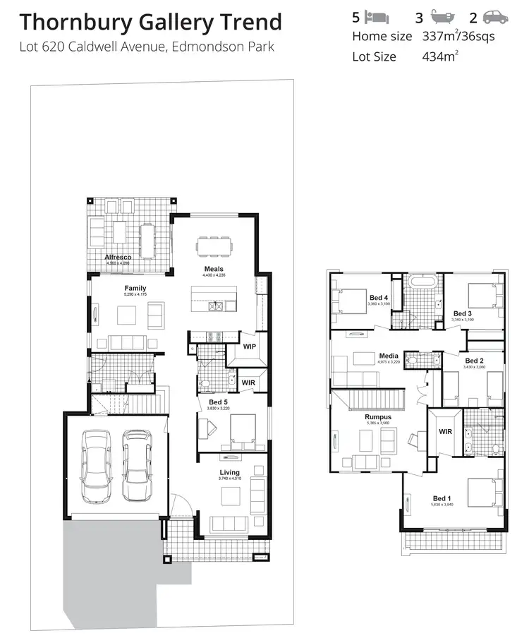 Floorplan of Homely house listing, Lot 620 Caldwell Avenue, Edmondson Park NSW 2174