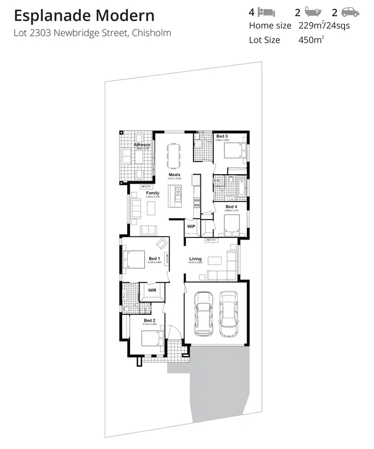 Floorplan of Homely house listing, Lot 2303 Newbridge Street, Chisholm NSW 2322
