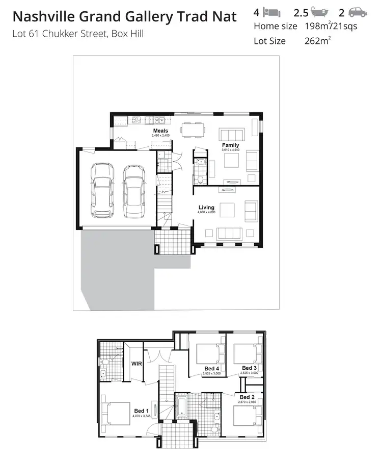 Floorplan of Homely house listing, Lot 61 Chukker Street, Box Hill NSW 2765