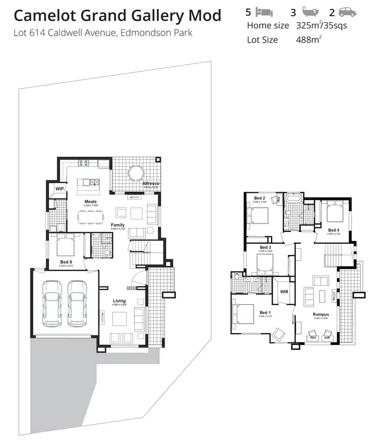 Floorplan of Homely house listing, Lot 614 Caldwell Avenue, Edmondson Park NSW 2174