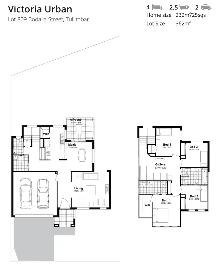 Floorplan of Homely house listing, Lot 809 Bodalla Street, Tullimbar NSW 2527