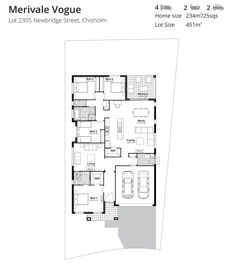 Floorplan of Homely house listing, Lot 2305 Newbridge Street, Chisholm NSW 2322