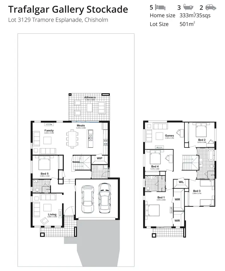 Floorplan of Homely house listing, Lot 3129 Tramore Esplanade, Chisholm NSW 2322