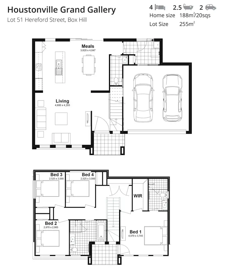 Floorplan of Homely house listing, Lot 51 Hereford Street, Box Hill NSW 2765