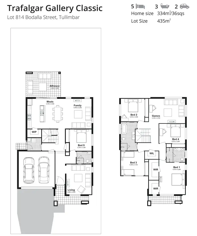 Floorplan of Homely house listing, Lot 814 Bodalla Street, Tullimbar NSW 2527