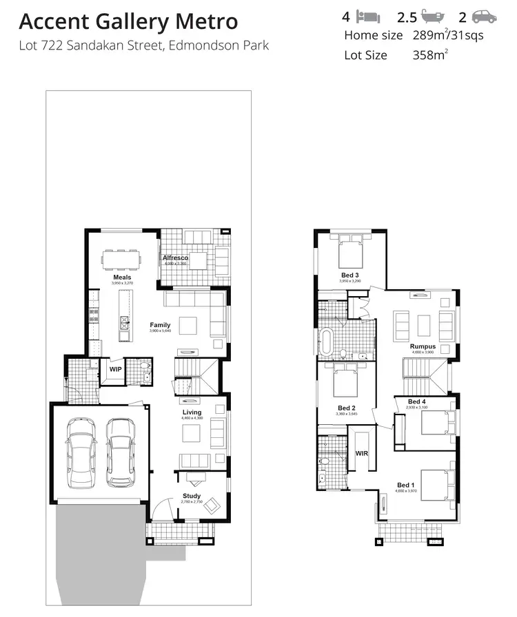 Floorplan of Homely house listing, Lot 722 Sandakan Street, Edmondson Park NSW 2174