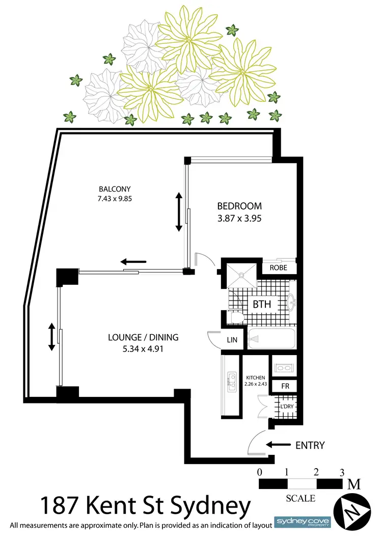 Floorplan of Homely apartment listing, 187 Kent Street, Sydney NSW 2000