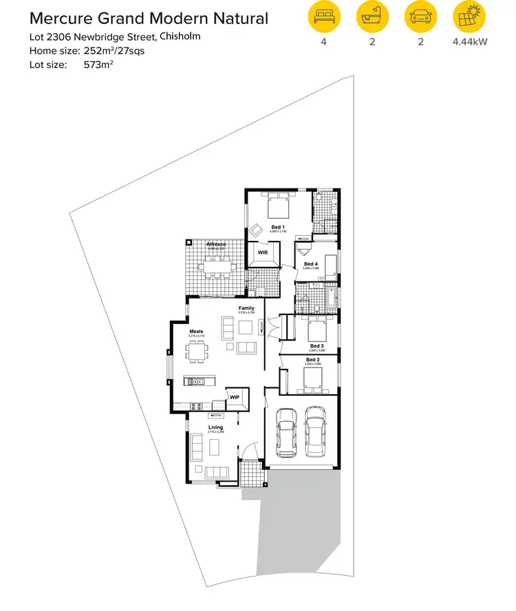 Floorplan of Homely house listing, Lot 2306 Newbridge Streets, Chisholm NSW 2322