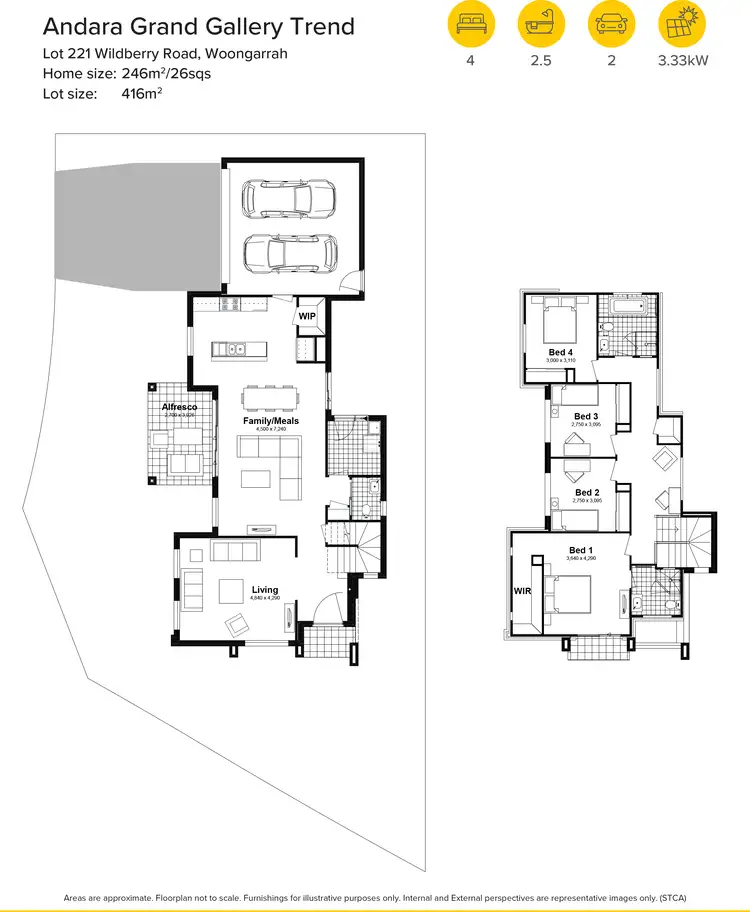 Floorplan of Homely house listing, Lot 221 Wildberry Road, Woongarrah NSW 2259