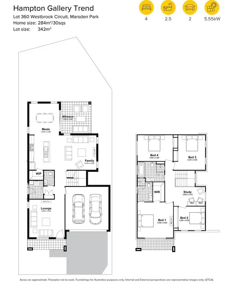 Floorplan of Homely house listing, Lot 360 Westbrook Circuit, Marsden Park NSW 2765