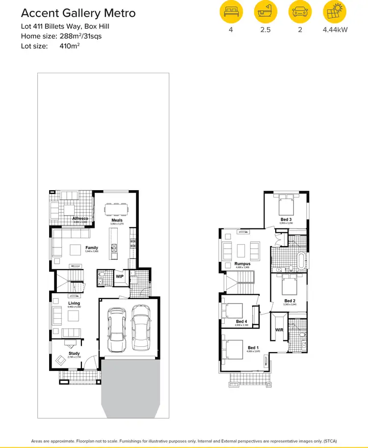 Floorplan of Homely house listing, Lot 411 Billets Way, Box Hill NSW 2765