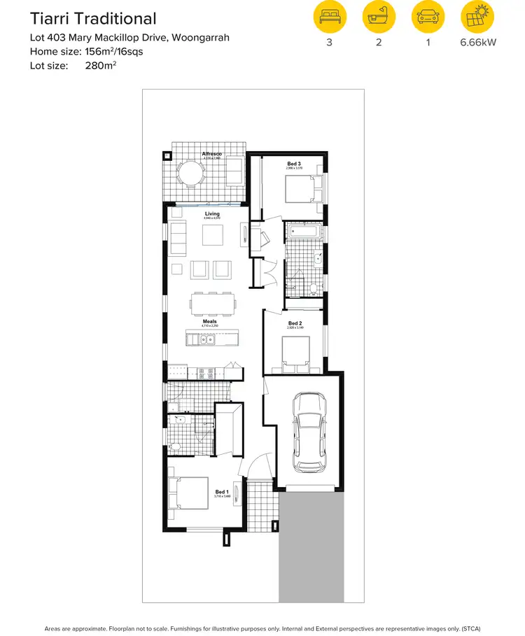 Floorplan of Homely house listing, Lot 403 Mary Mackillop Drive, Woongarrah NSW 2259