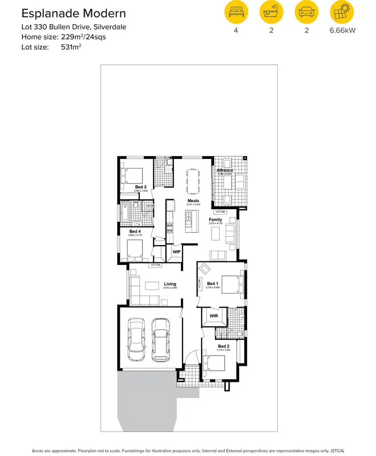 Floorplan of Homely house listing, Lot 330 Bullen Drive, Silverdale NSW 2752