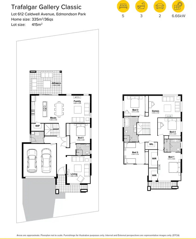 Floorplan of Homely house listing, Lot 612 Caldwell Avenue, Edmondson Park NSW 2174