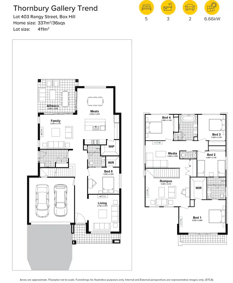 Floorplan of Homely house listing, Lot 403 Rangy Street, Box Hill NSW 2765
