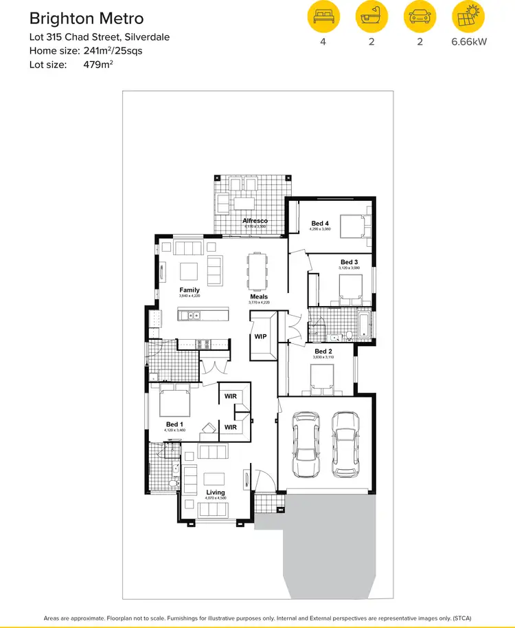 Floorplan of Homely house listing, Lot 315 Chad Street, Silverdale NSW 2752
