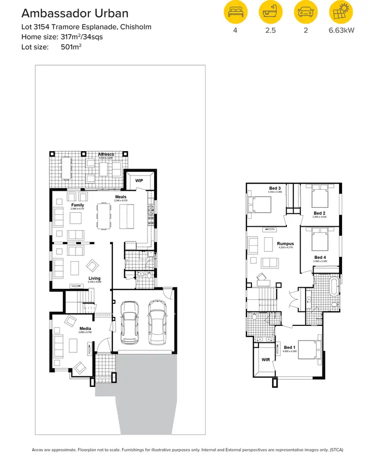 Floorplan of Homely house listing, Lot 3154 Tramore Esplanade, Chisholm NSW 2322
