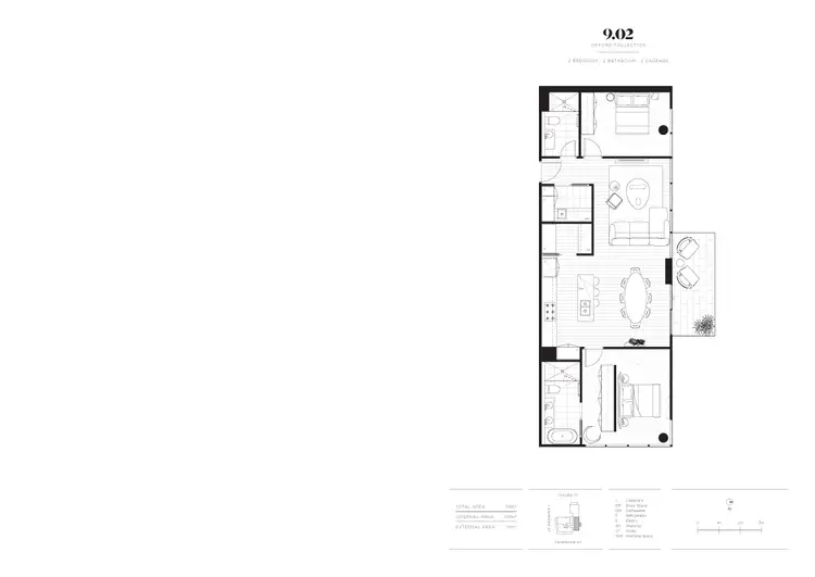 Floorplan of Homely apartment listing, 902/44 Oxford Street, Collingwood VIC 3066