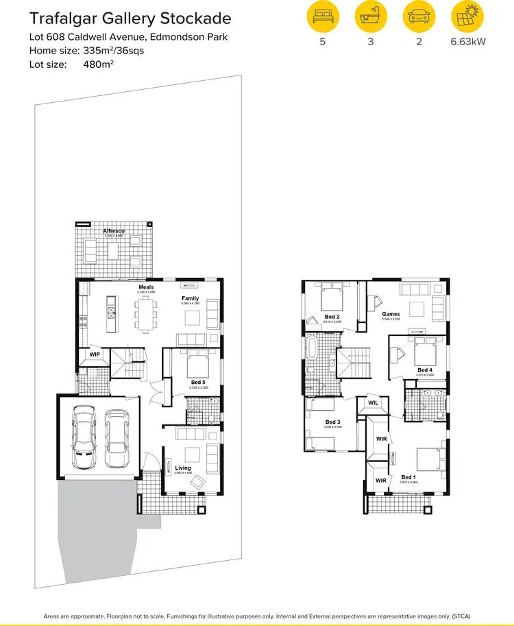 Floorplan of Homely house listing, Lot 608 Caldwell Avenue, Edmondson Park NSW 2174