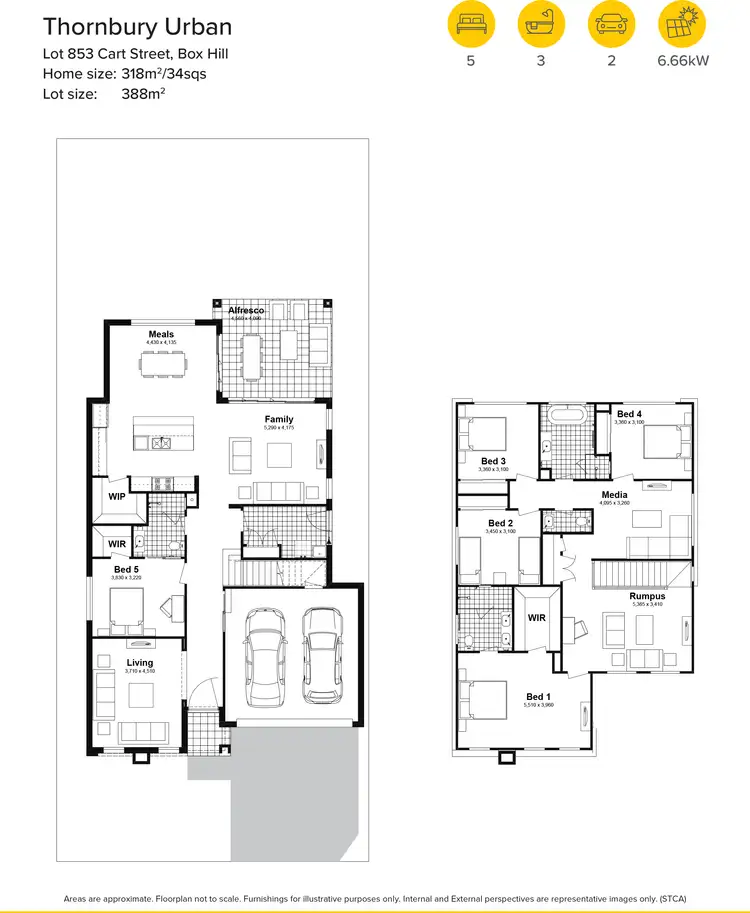 Floorplan of Homely house listing, Lot 853 Cart Street, Box Hill NSW 2765