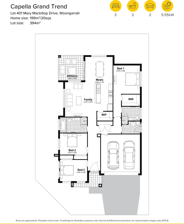 Floorplan of Homely house listing, Lot 401 Mary Mackillop Drive, Woongarrah NSW 2259