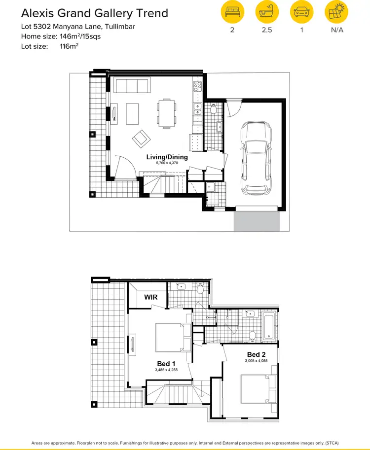 Floorplan of Homely house listing, Lot 5302 Manyana Lane, Tullimbar NSW 2527