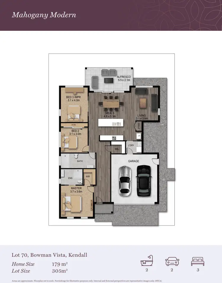 Floorplan of Homely house listing, Lot 70 Bowman Vista, Kendall NSW 2439