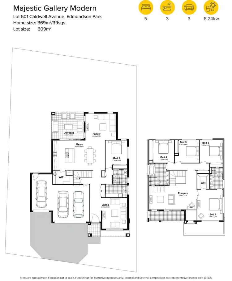 Floorplan of Homely house listing, Lot 601 Caldwell Avenue, Edmondson Park NSW 2174